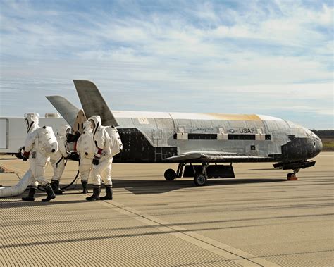 mysterious military   space plane lands    years  orbit video universe today