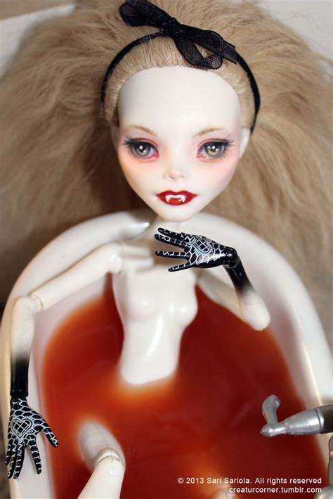 Vampire By Sarisariola On Deviantart Custom Monster High Dolls