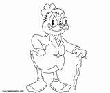 Ducktales Flintheart sketch template