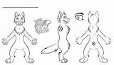 Furry Wolf Lineart Anthro Use Male Template Coloring Pages Sketch Templates Resource sketch template