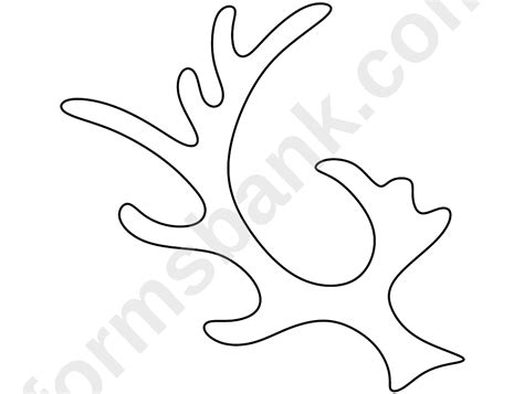 reindeer antler template printable