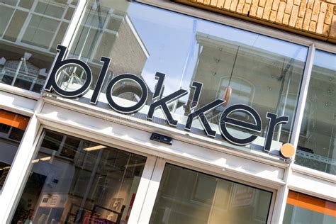 blokker sign  branch   city center  gouda netherlands editorial image image