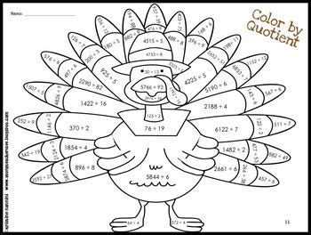 coloring pages kids  printable thanksgiving math worksheets