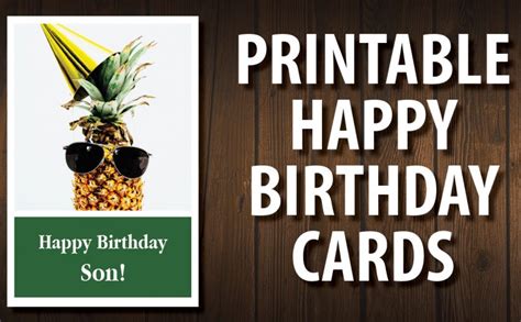 son printable happy birthday cards