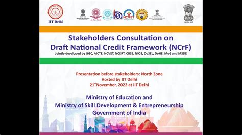 national credit framework ncrf awareness workshopnorth zone youtube