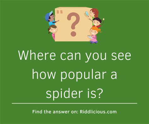 Where Can You See How Popular A Spider Is Riddlicious