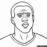 Coloring Pages Romo Tony Template Toure Yaya sketch template