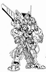 Robotech Cyclone Mecha Mechaddiction Gundam Battletech sketch template