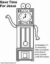 Daylight Savings Coloring Time Pages Clock sketch template