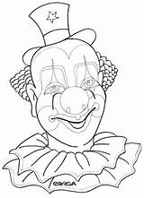 Clown Coloring Pages Scary Creepy Killer Face Color Getcolorings Printable Getdrawings Colorings sketch template