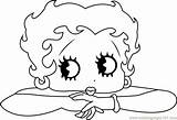 Betty Boop Coloring Pages Cartoon Drawing Easy Coloringpages101 Color Drawings Printable Characters Online Getdrawings sketch template