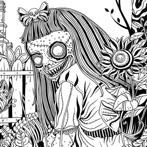 scary coloring pages  adults  coloring pages