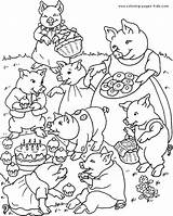 Coloring Pig Pages Pigs Animal Family Farm Color Sheets Printable Animals Found sketch template