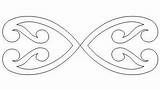 Maori Patterns Koru Heart Pattern Templates Double Kids Choose Board sketch template