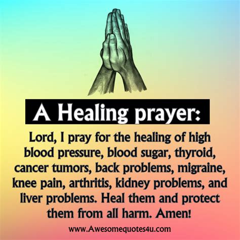 awesomequotesucom  healing prayer