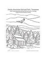 Coloring Pages Mountains Appalachian National Park Smoky Mountain Worksheets Kids Printable Education 170px 49kb Parks Printables Places sketch template