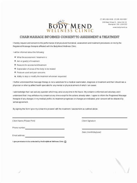 physical therapy consent to treat template marie thoma s template