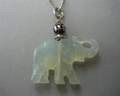white jade elephant pendant catawiki