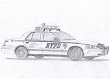 Crown Victoria Ford Coloring Pages Nypd Template Sketch sketch template