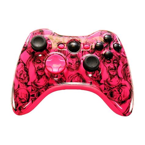 pink xbox controller hydro dipped pink zombie xbox  controller girl stuff pinterest