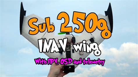 inav fpv wing drone build youtube