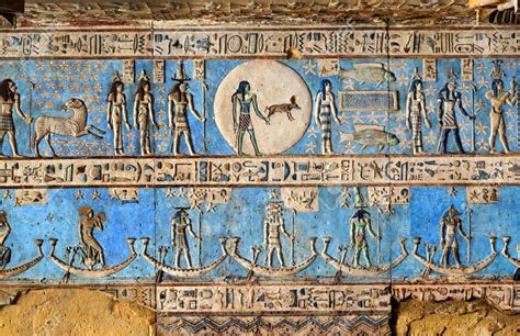 Ancient Egyptian Temple Wall Paintings
