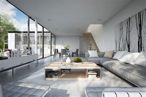 modern living rooms  cool clean lines