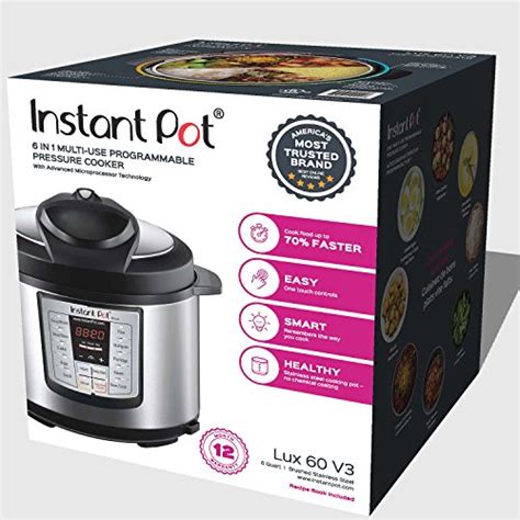 instant pot ip lux  programmable electric pressure cooker qt  amazon  fadovn