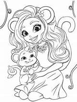 Enchantimals Coloriage Filles sketch template