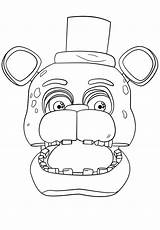 Bonnie Fnaf Coloring Pages Print Five Nights Color Printable Foxy Getcolorings Freddys sketch template