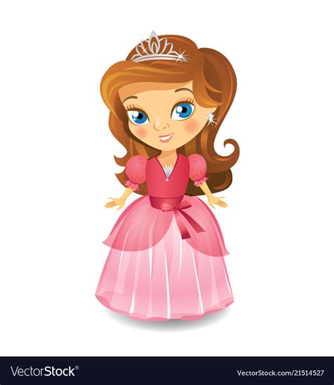 cute little princess royalty free vector image