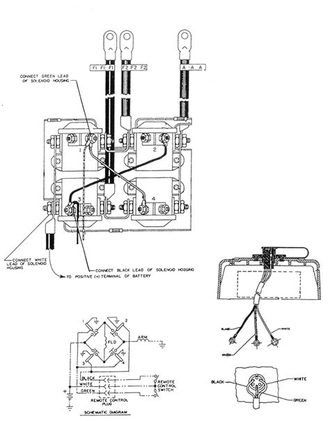 warn winch  wire remote wiring diagram   gambrco