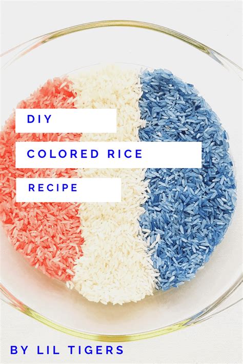 colored rice  sensory play lil tigers