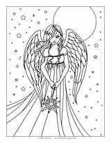 Angel Coloring Pages Printable Adults Color Baby Kids Adult Realistic Print Drawing Anime Molly Harrison Detailed Titanic Goodall Jane Colouring sketch template