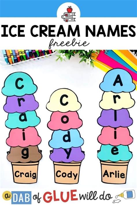 ice cream scoops  building freebie