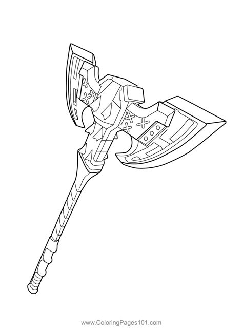 pickaxes fortnite coloring page coloring pages coloring pages