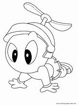Looney Tunes Baby Coloring Pages Cartoon Marvin Characters Printable Color Kids Crawling Character Drawing Babies Print Toons Martian Sketches Sheets sketch template