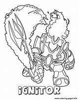 Skylanders Coloring Giants Fire Series2 Ignitor Pages Printable sketch template