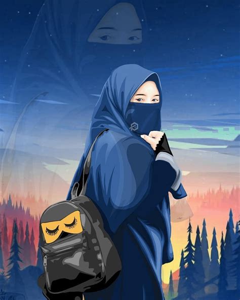Pin Di Animasi Wanita Muslimah