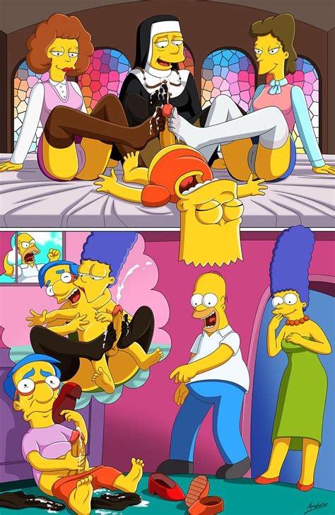 foot job the simpsons 2 by arabatos hentai foundry