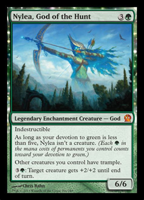 magic  gathering theros single card mythic rare nylea god