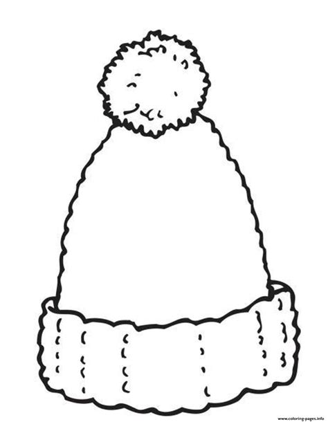 woolly hat winter  coloring pages printable