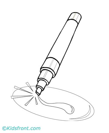 coloring pages  markers coloring pages