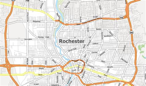 map  rochester  york gis geography