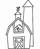 Barn Barnyard Kindergarten Coloringhome sketch template