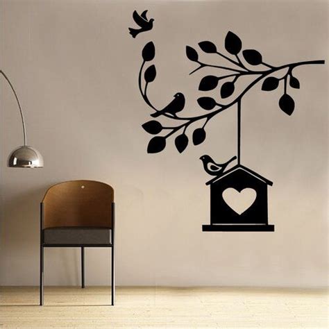 tree house branch wall sticker east urban home diy wall painting