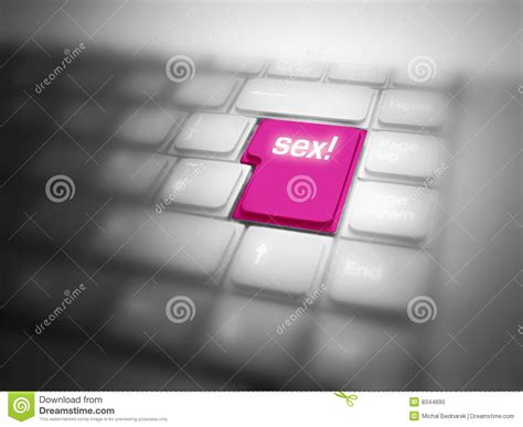 Sex Button Highlighted On Keyboard Stock Illustration