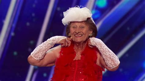 90 year old burlesque dancer gets coveted golden buzzer on america s