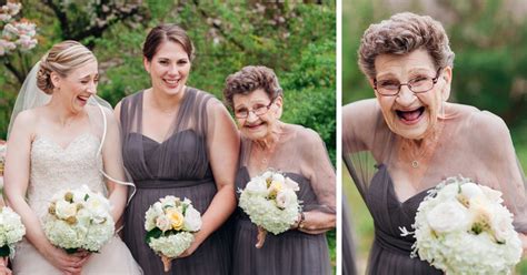 bride invites her 89 year old grandma to be a bridesmaid at her wedding
