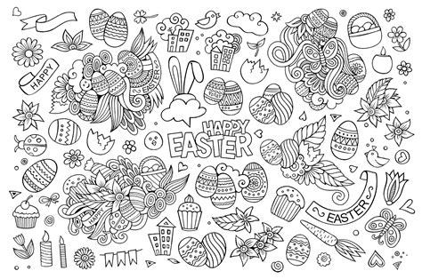easter drawings easter kids coloring pages